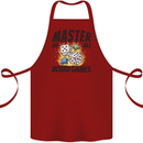 Master of All Board Games Cotton Apron 100% Organic Maroon
