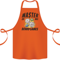 Master of All Board Games Cotton Apron 100% Organic Orange