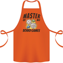 Master of All Board Games Cotton Apron 100% Organic Orange