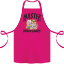 Master of All Board Games Cotton Apron 100% Organic Pink