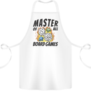 Master of All Board Games Cotton Apron 100% Organic White