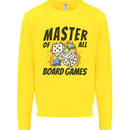 Master of All Board Games Kids Sweatshirt Jumper Yellow