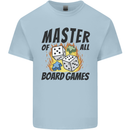 Master of All Board Games Kids T-Shirt Childrens Light Blue
