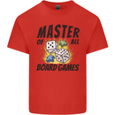 Master of All Board Games Kids T-Shirt Childrens Red