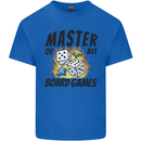 Master of All Board Games Kids T-Shirt Childrens Royal Blue