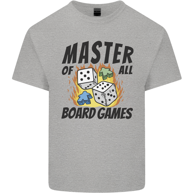 Master of All Board Games Kids T-Shirt Childrens Sports Grey