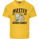 Master of All Board Games Kids T-Shirt Childrens Yellow