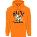 Master of All Board Games Mens 80% Cotton Hoodie Orange