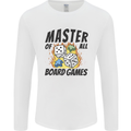 Master of All Board Games Mens Long Sleeve T-Shirt White