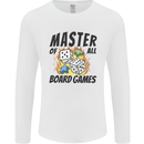 Master of All Board Games Mens Long Sleeve T-Shirt White