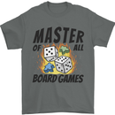 Master of All Board Games Mens T-Shirt 100% Cotton Charcoal