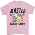 Master of All Board Games Mens T-Shirt 100% Cotton Light Pink