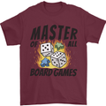 Master of All Board Games Mens T-Shirt 100% Cotton Maroon