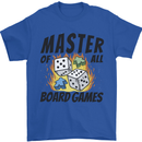 Master of All Board Games Mens T-Shirt 100% Cotton Royal Blue