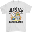 Master of All Board Games Mens T-Shirt 100% Cotton White