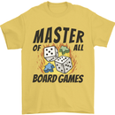 Master of All Board Games Mens T-Shirt 100% Cotton Yellow