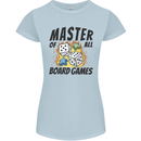Master of All Board Games Womens Petite Cut T-Shirt Light Blue