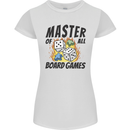 Master of All Board Games Womens Petite Cut T-Shirt White