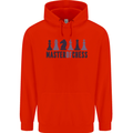 Master of Chess Childrens Kids Hoodie Bright Red