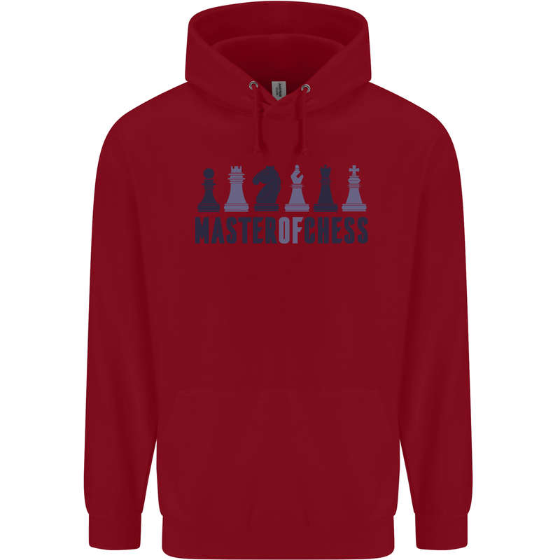 Master of Chess Childrens Kids Hoodie Red