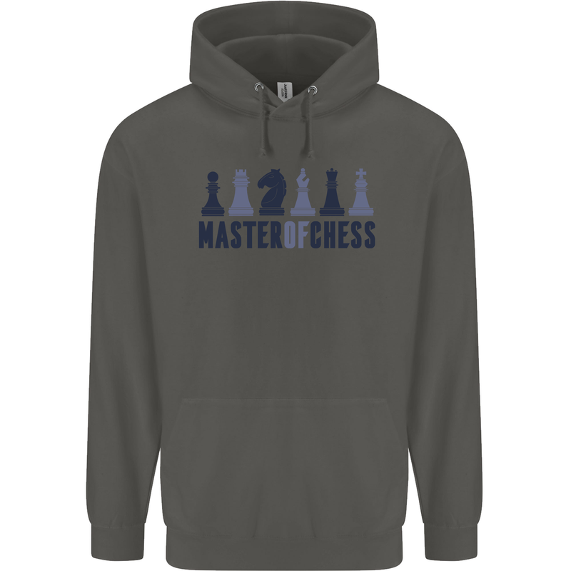 Master of Chess Childrens Kids Hoodie Storm Grey