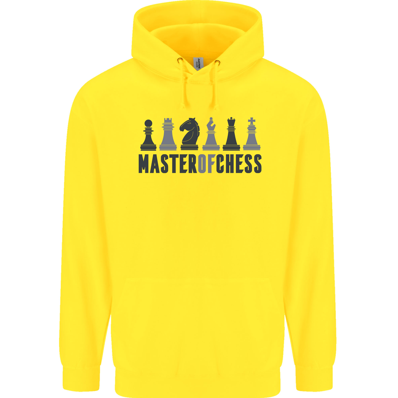 Master of Chess Childrens Kids Hoodie Yellow
