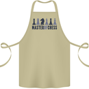 Master of Chess Cotton Apron 100% Organic Khaki