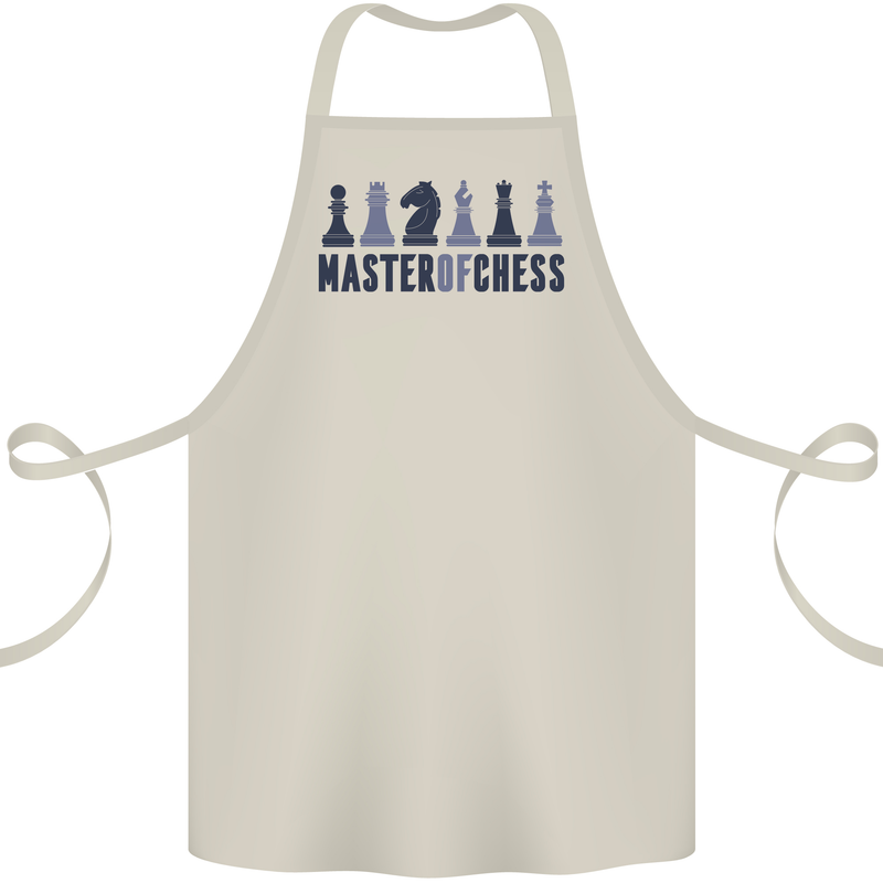 Master of Chess Cotton Apron 100% Organic Natural