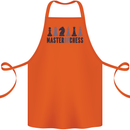 Master of Chess Cotton Apron 100% Organic Orange