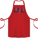 Master of Chess Cotton Apron 100% Organic Red
