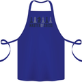 Master of Chess Cotton Apron 100% Organic Royal Blue