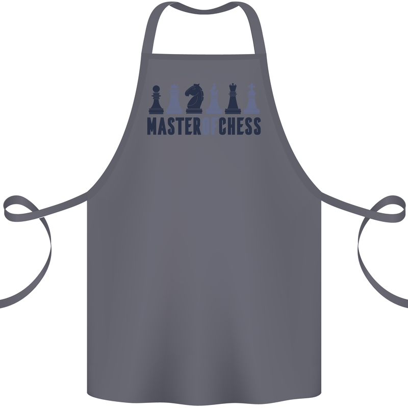 Master of Chess Cotton Apron 100% Organic Steel