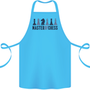 Master of Chess Cotton Apron 100% Organic Turquoise
