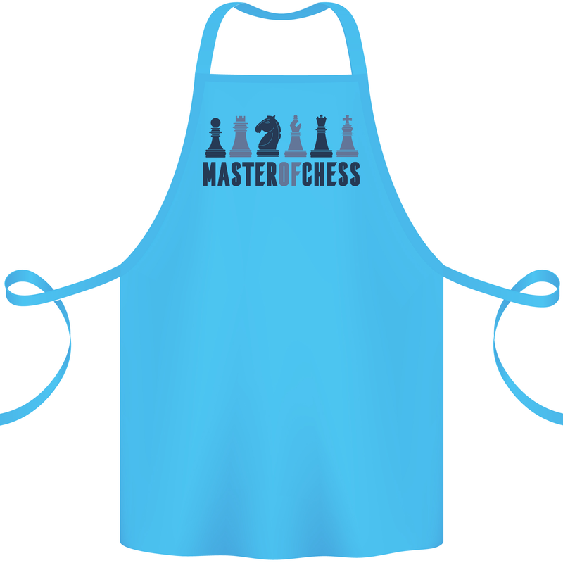 Master of Chess Cotton Apron 100% Organic Turquoise