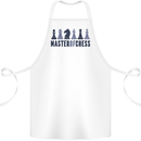 Master of Chess Cotton Apron 100% Organic White