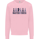 Master of Chess Kids Sweatshirt Jumper Light Pink