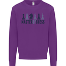 Master of Chess Kids Sweatshirt Jumper Purple