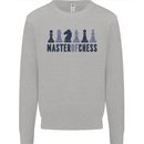Master of Chess Kids Sweatshirt Jumper Sports Grey