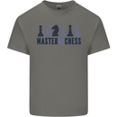 Master of Chess Kids T-Shirt Childrens Charcoal