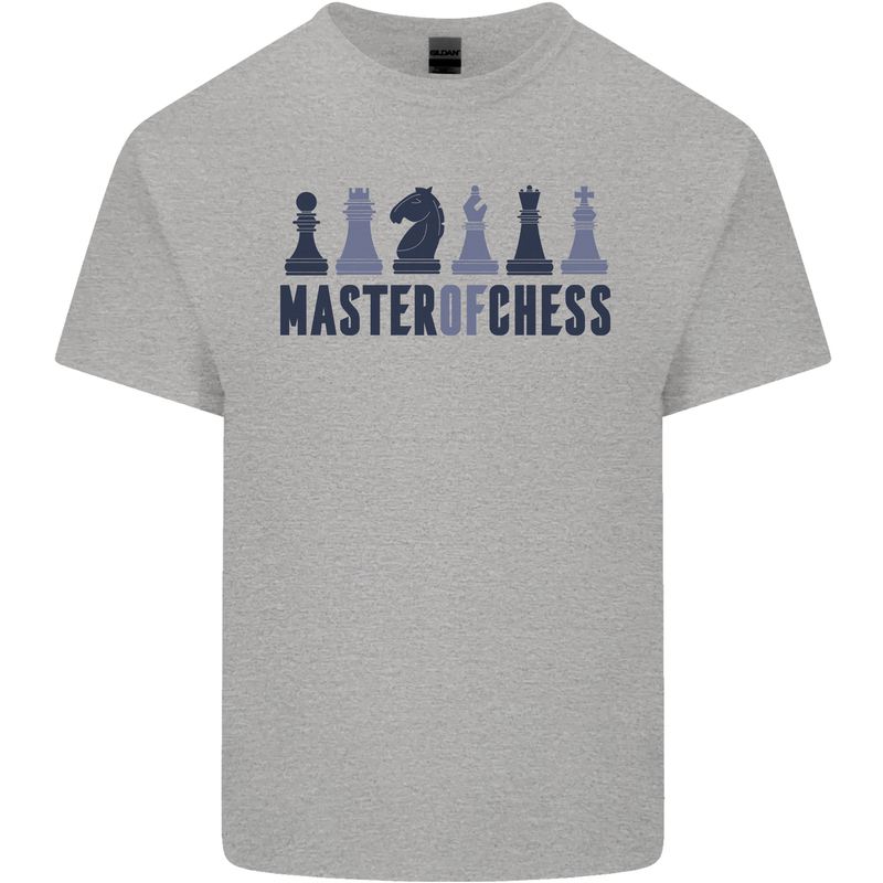 Master of Chess Kids T-Shirt Childrens Sports Grey