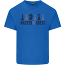 Master of Chess Mens Cotton T-Shirt Tee Top Royal Blue