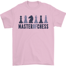 Master of Chess Mens T-Shirt 100% Cotton Light Pink