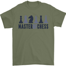 Master of Chess Mens T-Shirt 100% Cotton Military Green