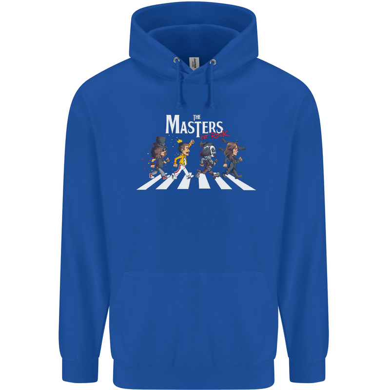 Masters of Rock Band Music Heavy Metal Childrens Kids Hoodie Royal Blue