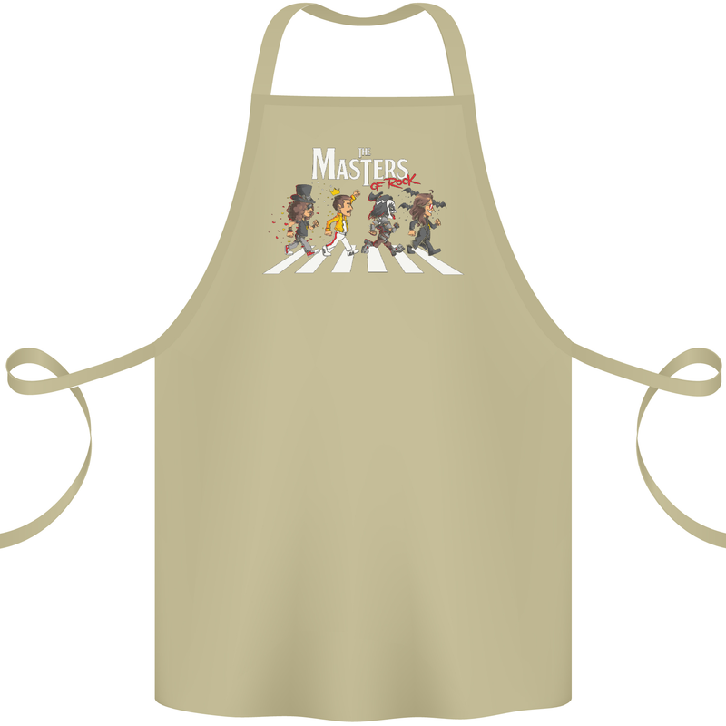 Masters of Rock Band Music Heavy Metal Cotton Apron 100% Organic Khaki