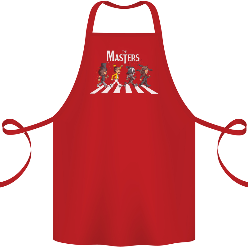 Masters of Rock Band Music Heavy Metal Cotton Apron 100% Organic Red