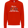 Masters of Rock Band Music Heavy Metal Kids Sweatshirt Jumper Bright Red