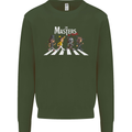 Masters of Rock Band Music Heavy Metal Kids Sweatshirt Jumper Forest Green