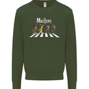 Masters of Rock Band Music Heavy Metal Kids Sweatshirt Jumper Forest Green