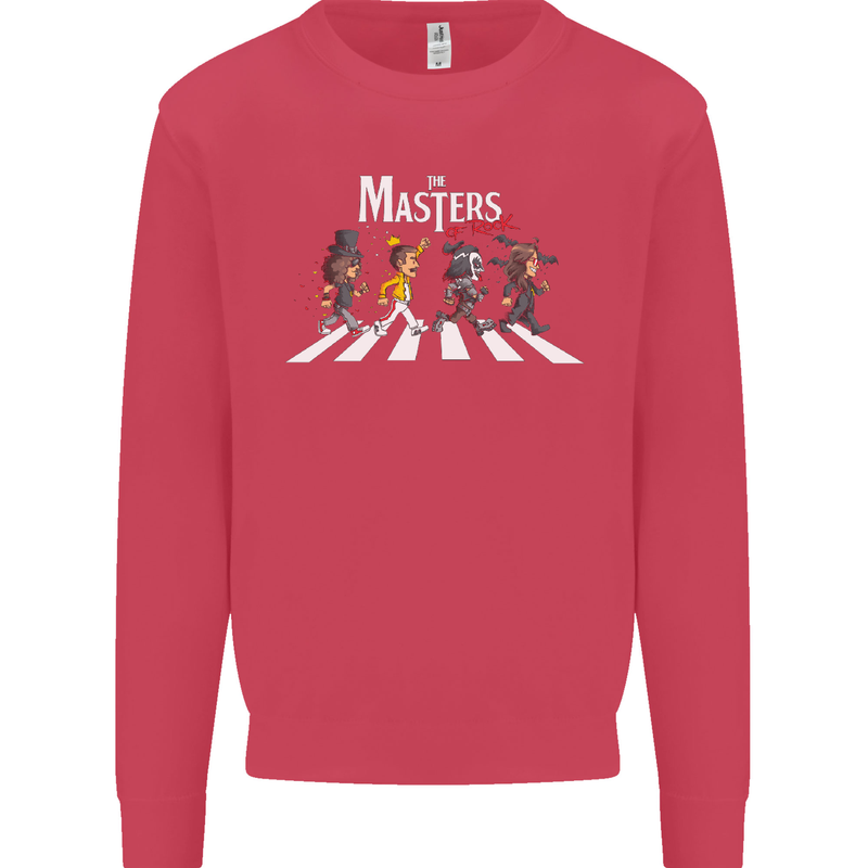 Masters of Rock Band Music Heavy Metal Kids Sweatshirt Jumper Heliconia